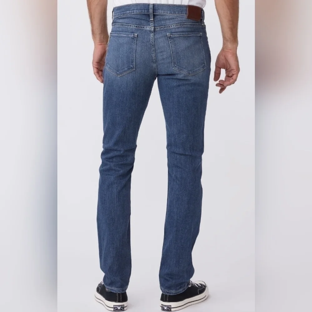 PAIGE Federal Slim Straight Jeans in Birch Blue Denim Men's Size 30 x 28